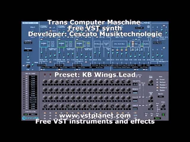 Trans Computer Maschine - Free VST synth - vstplanet.com