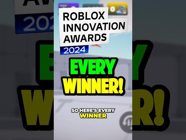 EVERY 2024 Roblox Innovation Awards WINNER!