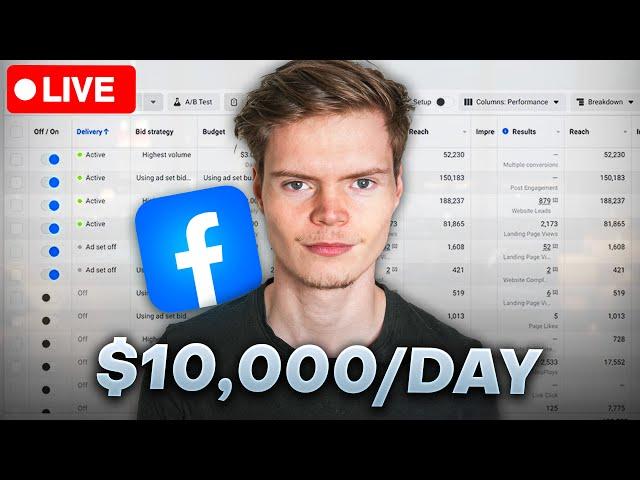 Scaling To $10,000/day With Facebook Ads LIVE (Dropshipping)