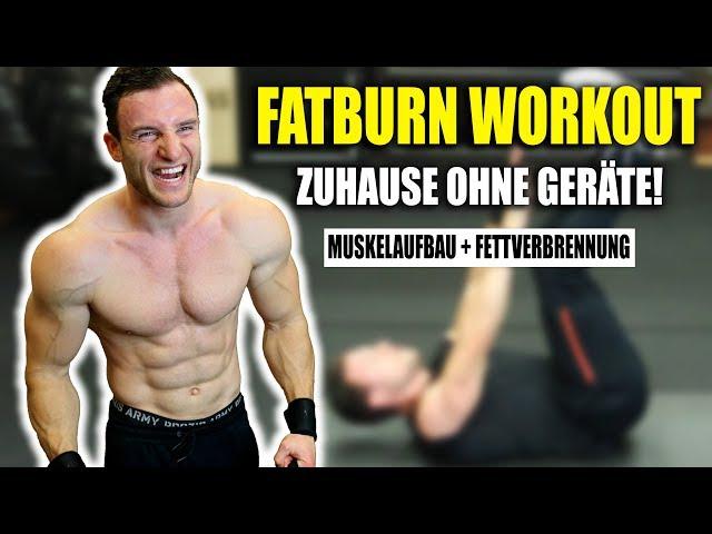 20 Minuten Extremes FATBURN HIIT Workout für Zuhause ohne Springen | Sascha Huber