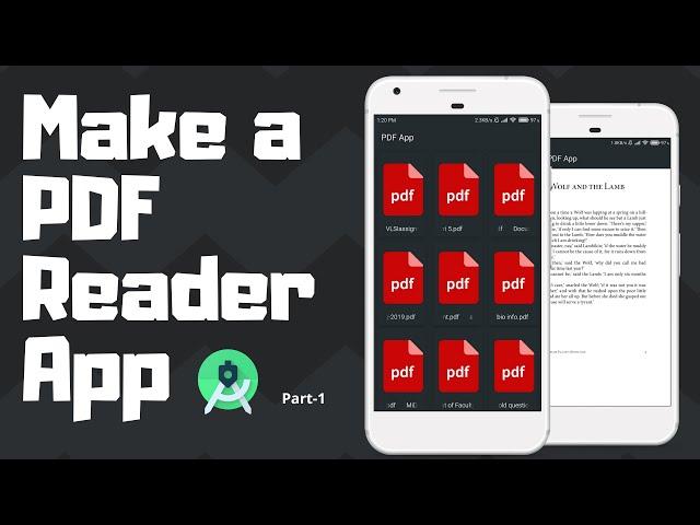 Make a PDF Reader App | Android Project | Part-1/2