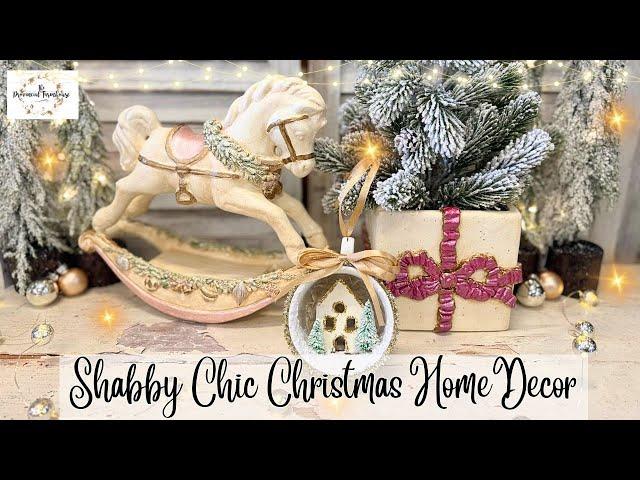 Shabby Chic Christmas Home Decor Thrift Flips using IOD Moulds | DIY Teacup Ornament & Tree Pot