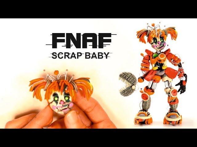 Scrap Baby - FNAF 6 from Clay  Как слепить Скрэп Бэйби из пластилина