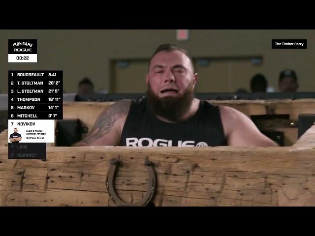 Timber Carry 880lbs/400kg | Novikov Oleksii | 2022 Arnold Strongman Classic