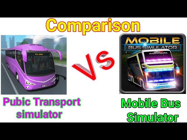 Public Transport simulator  Vs Mobile Bus Simulator Comparison | by u talks