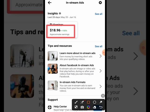 Facebook In-stream ads earning Live #instreamads #trick #facebook #youtubeshorts