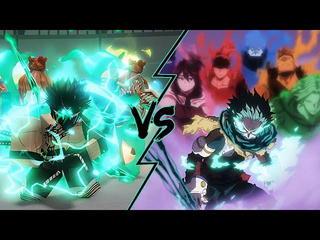 Every Heroes Battlegrounds Character Roblox Vs Anime Comparison (NEW DEKU UPD AND MORE!)