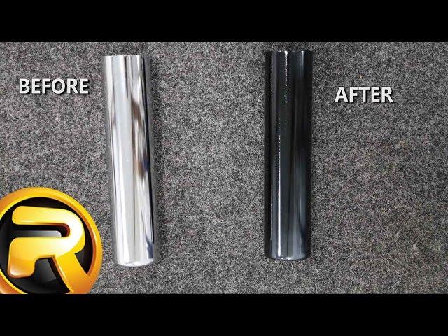 How to Spray Paint Chrome Black