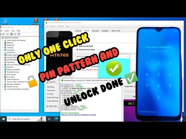 Oppo A12 Pin Pattern frp Unlock SpFlash Tool ||  Oppo CPH2083 Format SpFlash Tool & Reset Frp 2023