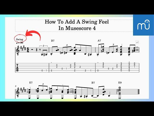 How To Easily Add A Swing Feel In Musescore 4