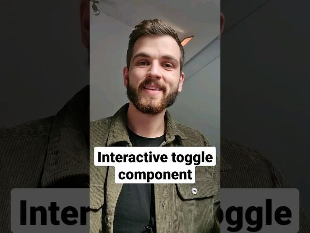 Create an interactive toggle component in Figma in less than 60 seconds #figma #figmatutorial #ui