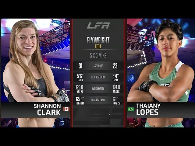 Shannon Clark vs Thaiany Lopez | LFA Women's Title Fight | LFA Fights