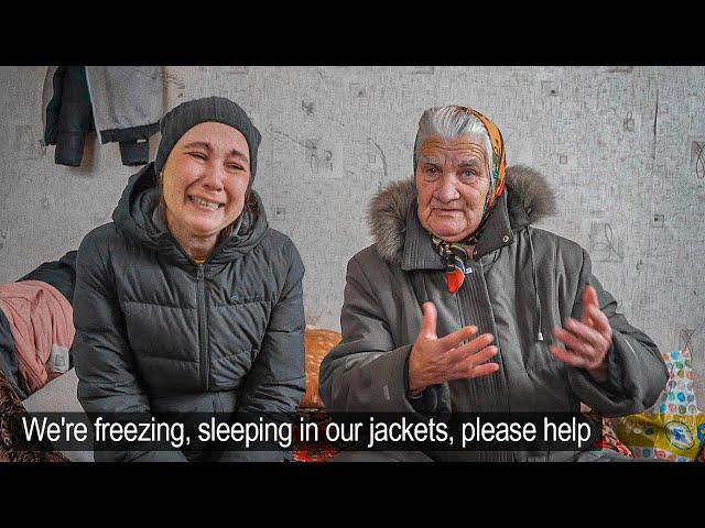 We found three frozen women in a Russian village.They cried and asked for help.