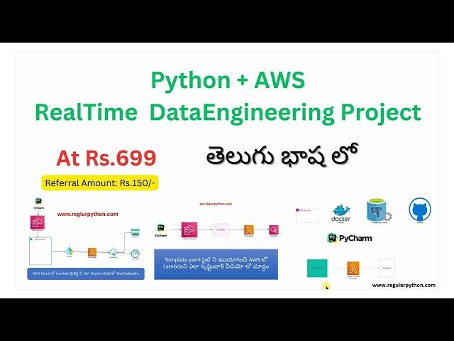 Python + AWS Realtime Project In Telugu Language