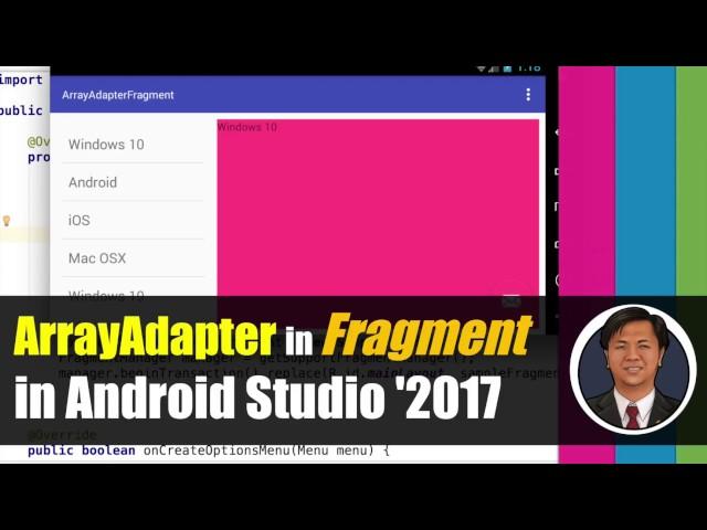 How to Use ArrayAdapter in Fragment in Android, with ListView