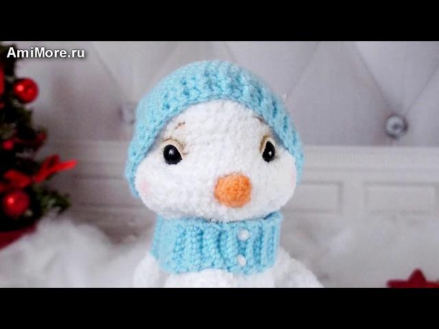 Амигуруми: схема Снеговика. Игрушки вязаные крючком - Free crochet patterns.