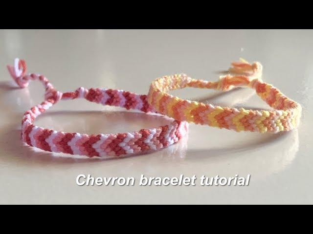 How to make chevron friendship bracelet || yarnivora