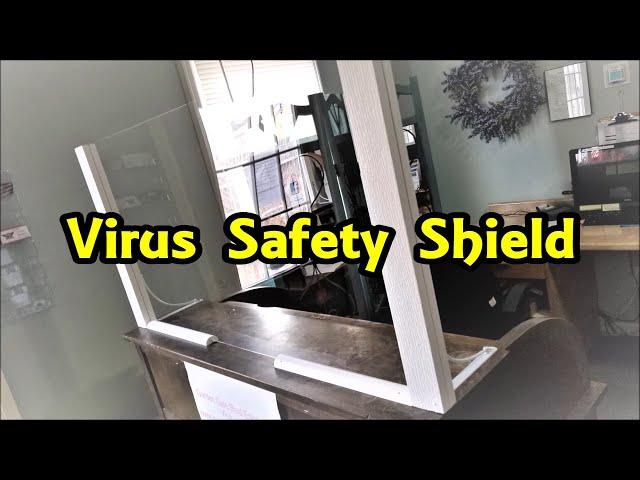 How to make a Virus Safety Sheild for your Office desk