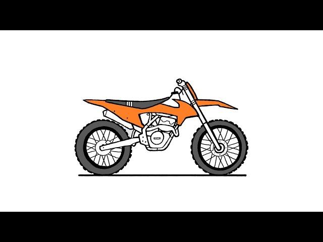 How to Draw a Dirt Bike