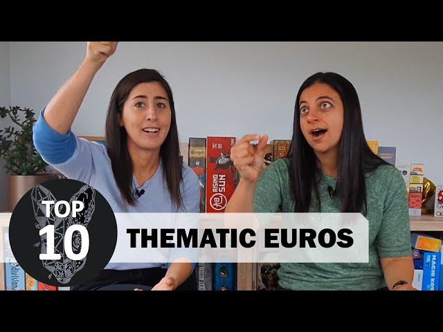Top 10 Thematic Euros (euro style board games)