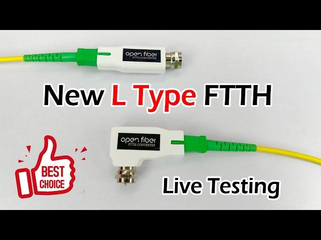 New L Type  FTTH | U30 - 39.9 MER  at -3 dBm Optical Power - Live Testing Video