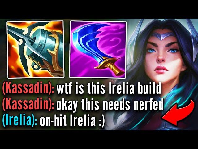 My secret on-hit Irelia build makes this Kassadin lose his mind (HE GETS DESTROYED)