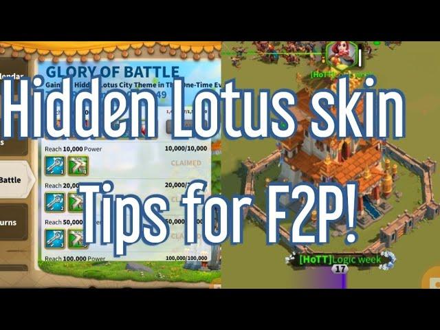 Tips and strategies for getting the Hidden Lotus 1.5m reward when free to play