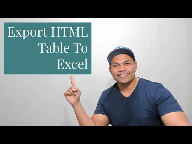 Learn to easily  export HTML table to Excel | CSV | PDF | - Code With Mark