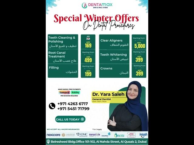 Smile Brighter with Dentamax: Special Offers on Expert Dental Care! |Dubai| |Dr.Yara|