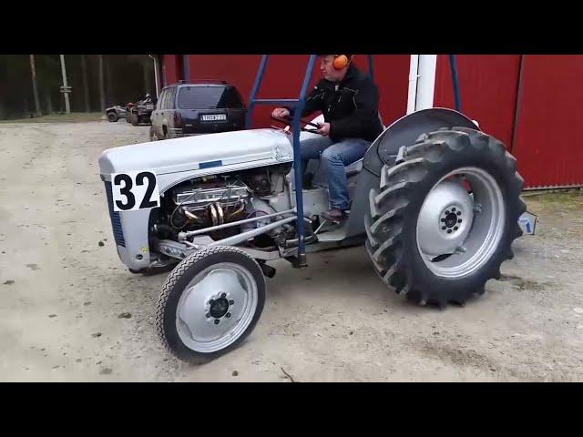 Very fast old tractors // V8 engine conversion and others // compilation