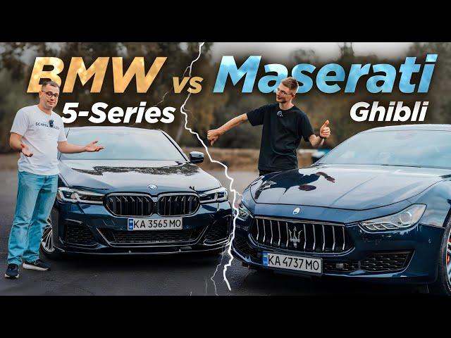 BMW 5-Series vs Maserati Ghibli | Ганяємо та обираємо кращий седан до 40 000 $ (+заїзд по треку)