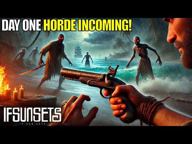 Day 1 HORDE! This New RPG Survival Game Don’t Mess Around | IfSunSets Gameplay | Part 1