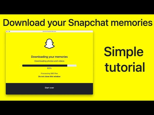 How to download all of your Snapchat memories | Simple tutorial