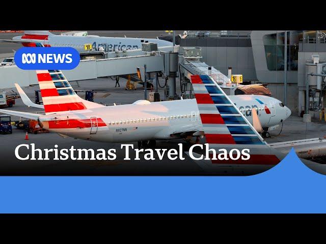 American Airlines outage triggers Christmas travel chaos across US airports | ABC News