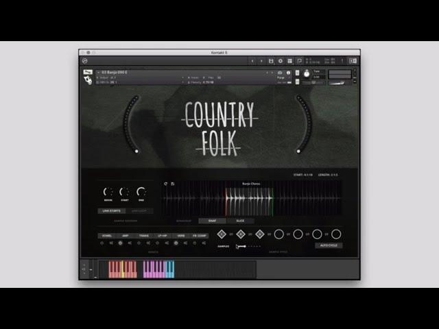 COUNTRY FOLK KONTAKT | Bluegrass Guitar Picking Samples and Folk Guitar Library