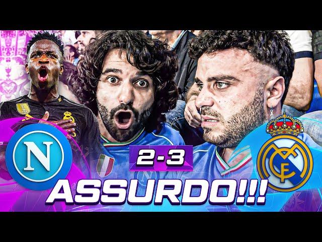  ASSURDO!!! NAPOLI 2-3 REAL MADRID | LIVE REACTION NAPOLETANI AL MARADONA HD