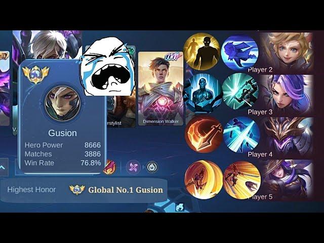 When Gusion met difficult and aggressive enemies in high rank