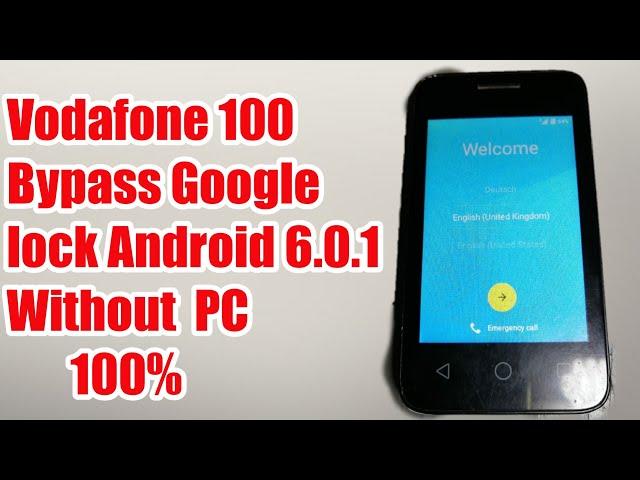 VFD 100 Google Account Bypass || Vodafone VF 100 Frp Unlock || VFD 200, Frp Bypass 2020