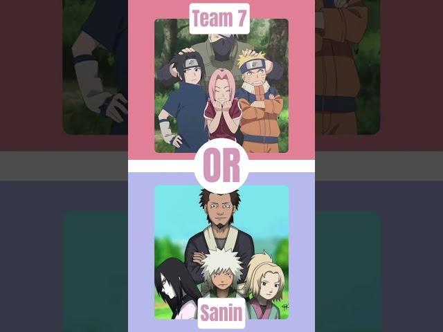 Naruto: Would you rather…? #oldies #quiztime #naruto #wouldyourather #quiz #narutoshippuden #myfave