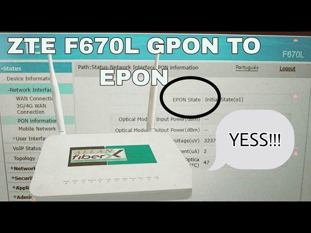 F670L GPON TO EPON PART 1