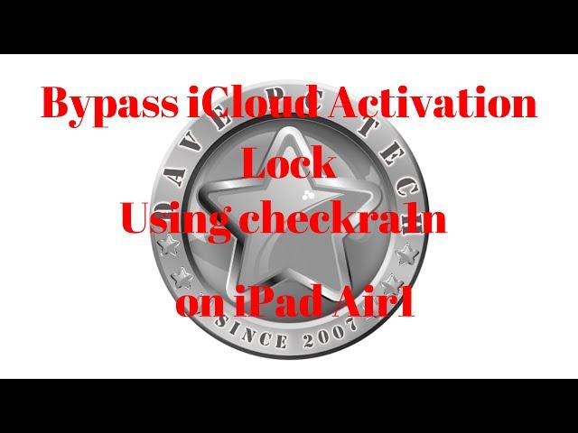 iPad Air iCloud Activation Lock Bypass using Checkra1n(Tagalog)