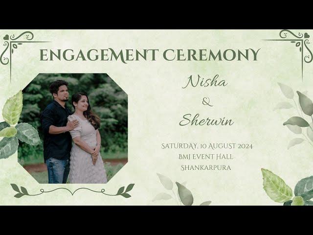 Engagement Ceremony of Nisha & Sherwin || 10-08-2024 || Live Streaming ||