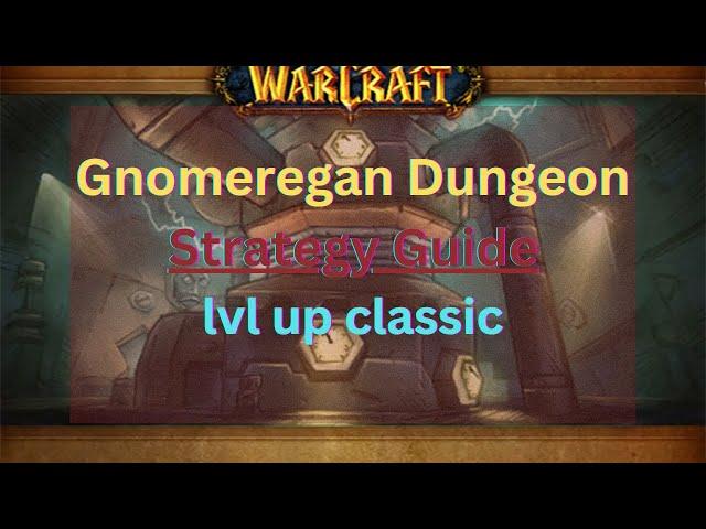 Skip Run Gnomeregan Dungeon Strategy Guide/ lvl up classic