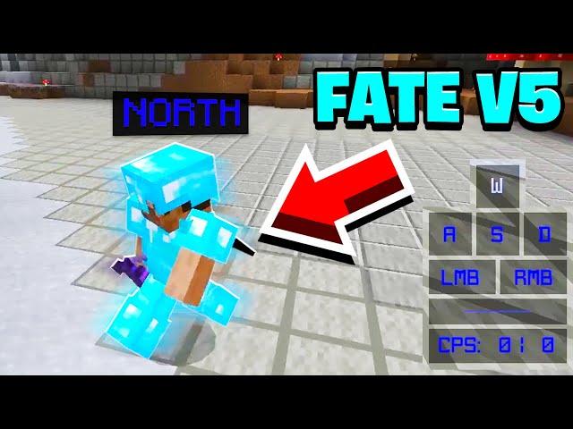 FATE CLIENT V5 FOR MCPE! | NEW FREELOOK, DIRECTION HUD! (Minecraft Bedrock)