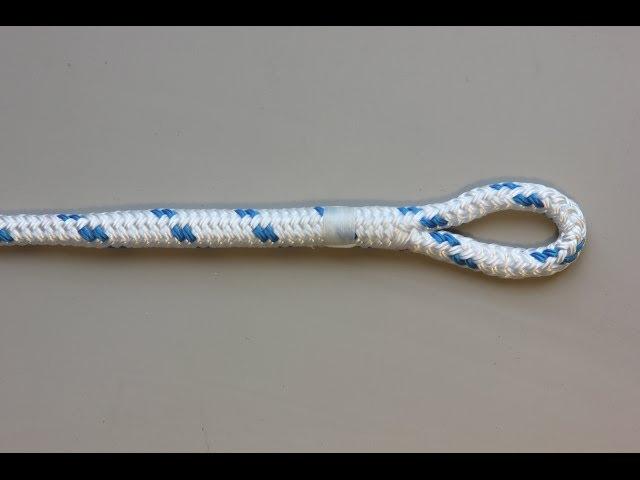 Eye splice in double braid polyester rope