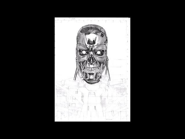 Terminator T800 Drawing Process