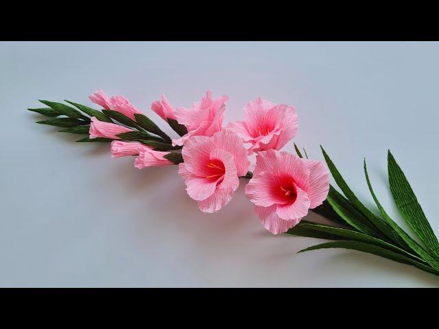 How To Make Gladiolus Paper Flower / Paper Flower / Góc nhỏ Handmade