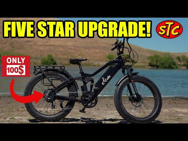 E-Cells Five Star Upgrade - 8 Speeds With A Clutched Derailleur For 100 Bucks!