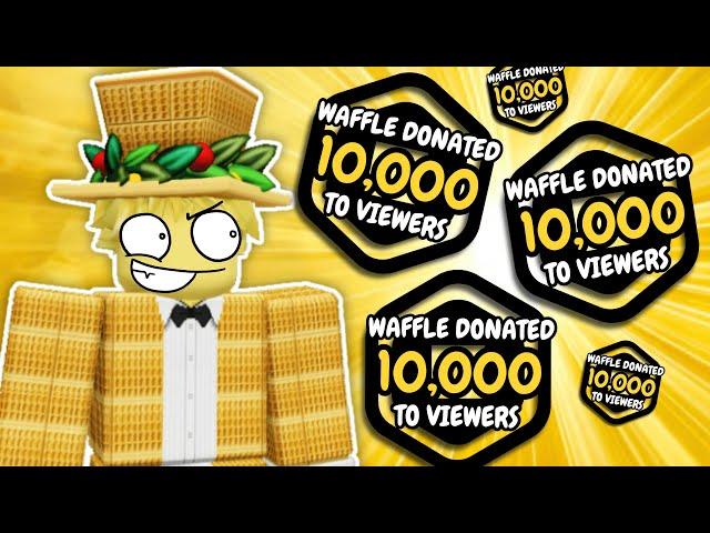 Donating Robux To Viewers In Pls Donate!
