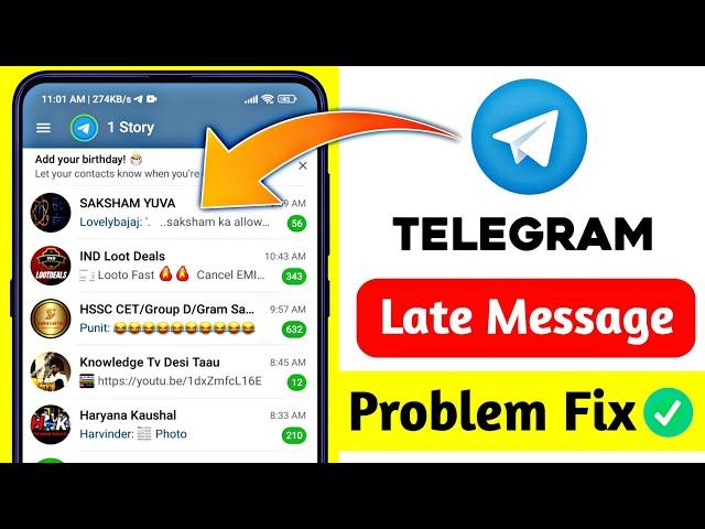 How to fix Telegram late message problem 2024 | telegram late notification problem solved 2024